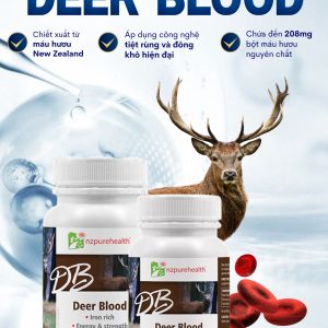 Viên nang máu hươu bổ máu, cấp sắt Deer Blood NZPurehealth