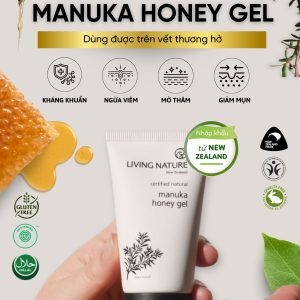 Gel trị mụn Living Nature Manuka Honey Gel - Tuýp 50ml