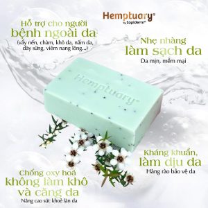 Xà Phòng Rửa Mặt & Cơ Thể Từ Hạt Gai Dầu Hemptuary Face and Body Soap 100g