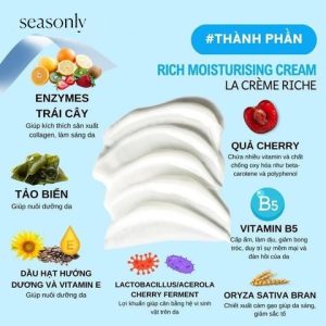 Kem dưỡng ẩm Seasonly Rich Moisturising Cream (La Crème Richie)