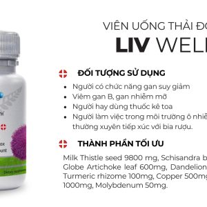 Viên Uống Giải Độc Gan Liv Well Deep Blue Health 660mg – Hộp 30 viên