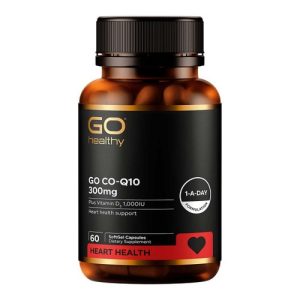 Viên uống hỗ trợ tim mạch GO Healthy GO Co-Q10 300mg Plus Vitamin D3 60 Viên