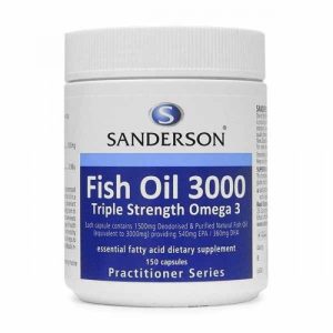 Viên uống Omega 3 hàm lượng cao Sanderson Fish Oil 3000mg 150 Viên