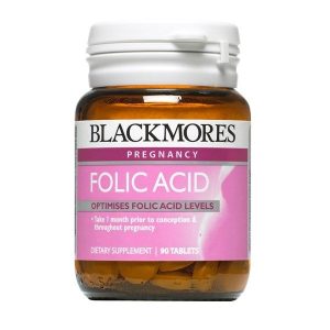 Viên uống bổ sung Axit Folic Blackmores Folic Acid 500mcg 90 viên