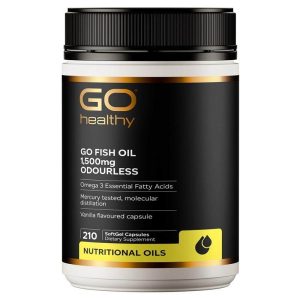 Viên uống dầu cá GO Healthy Fish Oil 1500mg 210 viên