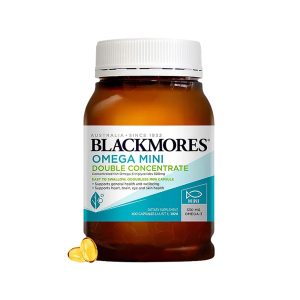 Viên uống dầu cá Omega 3 hàm lượng cao Blackmores Omega Mini Double Concentrate Fish Oil 400 Viên